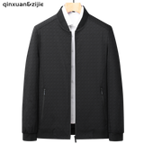 Casual Mens Jackets Plus Size Coats Zipper Autumn Winter Solid Stand Colar Men&#39;s Clothing 2022 Fashion Long Sleeve Coat Men
