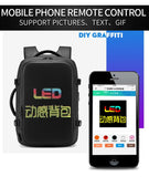 LED Display backpack Business travel Laptop Backpack Men DIY Smart Mesh Pix backpack school Backpack woman multimedia backpack