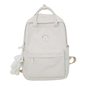 Cool Student Female Fashion Backpack Waterproof Cute Women School Bag Lady Laptop White Book Kawaii Girl College Backpack Travel