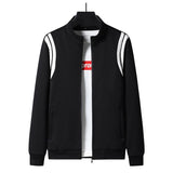 Plus Size 7XLAutumn Men Jacket Baseball Wear Students Teenagers Preppy Style Rib Sleeve Short Print Bomber Jacket Brand Clothing