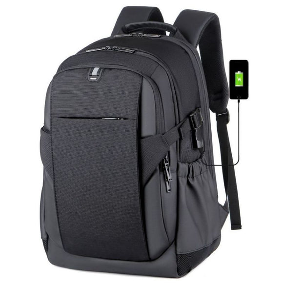 Crossten 15" Laptop Backpack Large capacity Student's Multifunctional USB Charging Rucksack Schoolbag Waterproof Travel bag