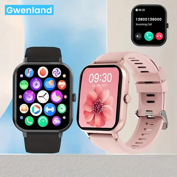Gwenland Smart Watch 1.83'' Full Touch Screen Smartwatch BT Call 100 Sport Modes Heart Rate Fitness Watch for Women Men