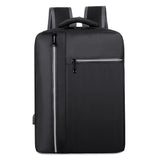 Men&#39;s Backpack With USB Charging Bag Waterproof Oxford Cloth Rucksack Male Business Travel Bagpack Reflective Strip Design