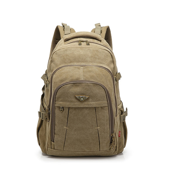Vintage Canvas 17.3/15.6 inch Laptop Backpack Zipper Rucksacks Travel Shoulder Mochila Notebook Schoolbags College School Bags