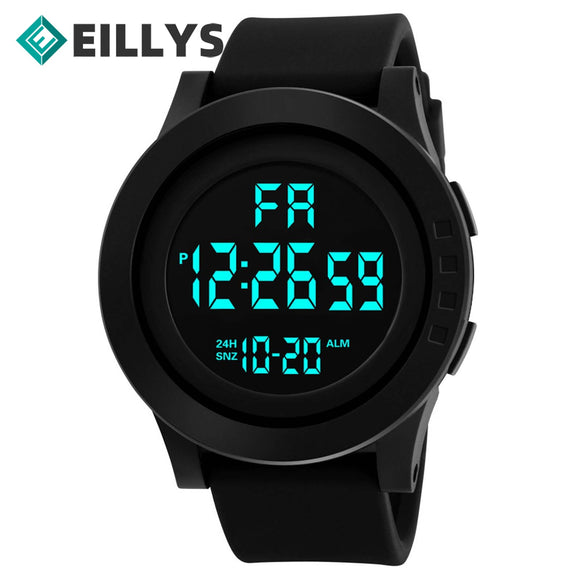 Eillysevens Outdoor Sport Watch Men's Electronic Watches 50m Waterproof Men Wristwatch Clock Male Alarm Clock Relogio Masculino