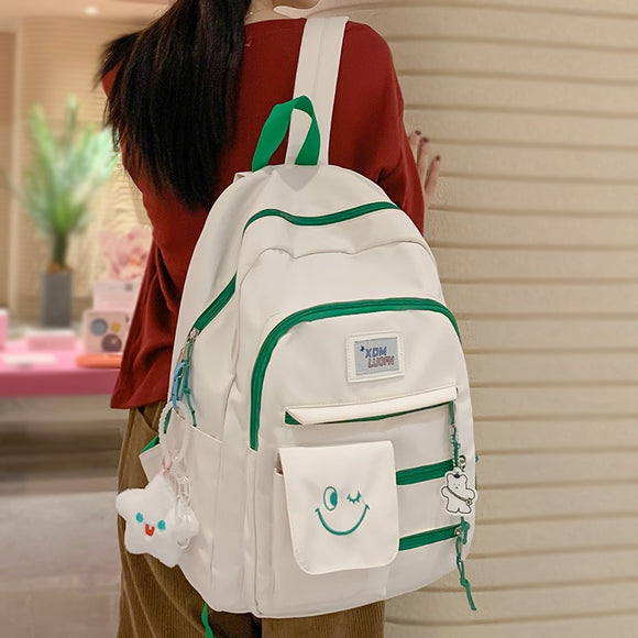 Women Waterproof School Bag Fashion Ladies Nylon College Backpack Female Cute Student Bags Girl Travel Book Laptop Backpack Cool