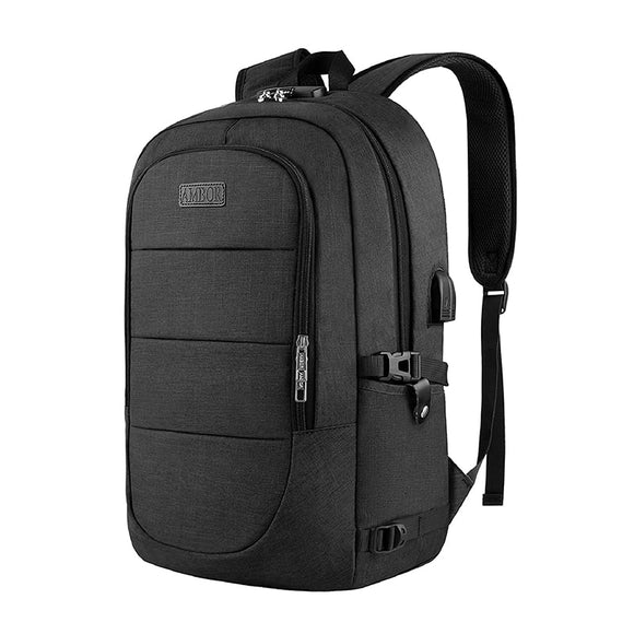 Laptop backpack men business waterproof backpack bag with USB port and lock use for work study travel