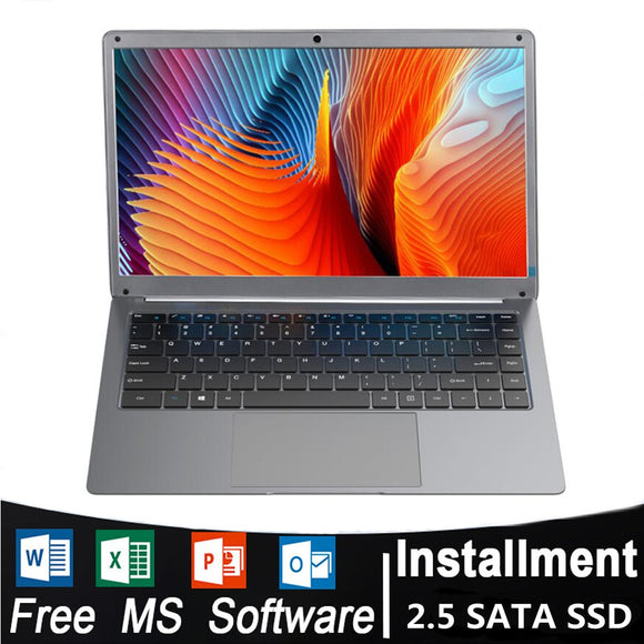 Cheap Students Laptop 14 Inch Notebook Windows 10 Pro  6GB DDR3 128GB 256GB SSD HD creen Intel N3350 Small Laptop