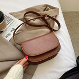 2022 New Saddle Bag Small PU Leather Crossbody Bags for Women Shoulder Chest Bag Fashion Ladies Handbags and Purses