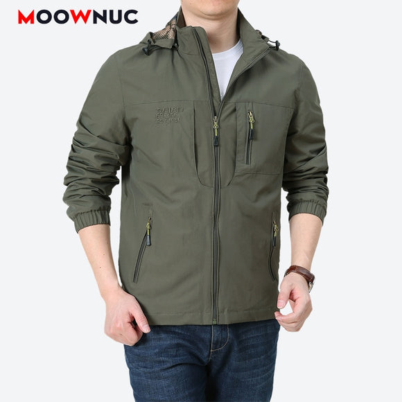 Men's Jackets Autumn Overcoat Coats Spring Classic Fashion Male 2022 Fit New Casual Windproof Demin Hombre Camouflage MOOWNUC