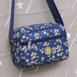 Fashion Print Flower Women Shoulder Bag Large Capacity 3 Pocket Waterproof Polyester Solid Casual Crossbody Bags for Female