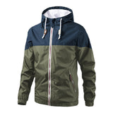 2022 Men&#39;s Autumn Hooded Jacket Thin Windbreaker Packable Skin Coat Sunscreen Waterproof Beach Casual Jackets Male Zipper Jacket