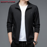 MANTLCONX Spring New Solid Color Men&#39;s Jacket Brand Windbreak Jacket Men&#39;s Coat Business Jacket Outwear Clothing Male Overcoat