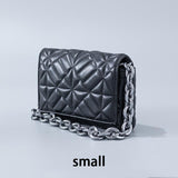 ZA Quilted Bag Branded Luxury Designer Women Shoulder Bags Thick Chain Square Purses 2022 Top Handbag Clutch Bags bolso mujer