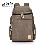 2022 Multi-Function Big Hiking Backpack Bag Best Quality Man&#39;s Canvas Backpacks Man Fashion Simple Business Leisure Travel Bags