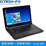 SSD 256/512GB 8G RAM Ultrabook CPU intel Quad Core Windows10 Business School Laptop Black Arabic AZERTY Spanish Russian Keyboard