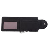 Fashion Mini Men&#39;s Leather Money Clip Wallet Pocket Purse With Metal Clamp Man Slim Credit Card Bag ID Holder For Male