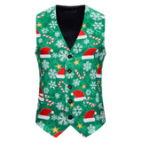 3D Christmas Light Print Vest Men 2019 Fashion New Christmas Waistcoat Mens Xmas Party Holiday Tuxedo Vests Chalecos Para Hombre