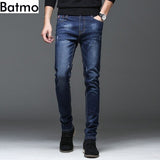 Batmo 2018 new arrival high quality casual slim elastic jeans men ,men's pencil pants ,skinny jeans men 1019