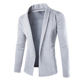 Mens Solid Blazer Cardigan Long Sleeve Casual Slim Fit Sweater Jacket Knit Coat BMF88