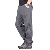 Men's Cargo Pants Casual Loose Multi Pocket Military Pants 2019 High Quality Long Trousers for Men Camo Joggers Plus Size 30-40