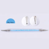 Dual-ended Nail Dotting Pen Crystal Beads Handle Rhinestone Studs Picker Wax Pencil Manicure Nail Art Tool