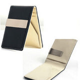 New Fashion Men&#39;s Leather Money Clips Wallet Multifunctional Thin Man Card Purses Women Metal Clamp For Money Cash Holder