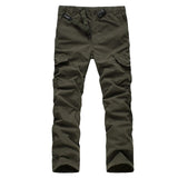 Men's Fleece Cargo Pants Winter Thick Warm Pants Full Length Multi Pocket Casual Military Baggy Tactical Trousers Plus size 3XL