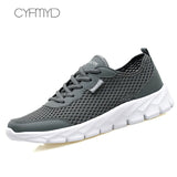 Wedges Sneaker Men Summer Air Mesh Causal Shoes Male Large Size 42-48 Light Weight Lace-Up Mans Footwear Hellow Sneakers