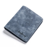 baellerry Slim Vintage Nubuck Leather Wallet For Men Short Designer Man Purse Thin ID Credit Card Holder Money Bag
