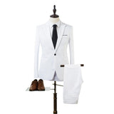 Puimentiua Men Male Suits Blazers Business Formal Dress Blazer Wedding Office Pants Set costume homme 3 pieces Slim Suit 2020