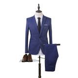 Puimentiua Men Male Suits Blazers Business Formal Dress Blazer Wedding Office Pants Set costume homme 3 pieces Slim Suit 2020