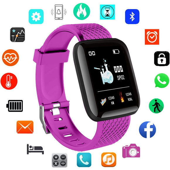 1.3 Inch IPS Color Display Smart Watch Men IP67 Waterproof Heart Rate Monitor Smartwatch for Android IOS Phone Watch Silicone