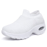 Women Shoes Chunky Sneakers Women White Shoes Breathable Casual Vulcanized Shoes Slip On Platform Sneakers Basket Femme Size 42