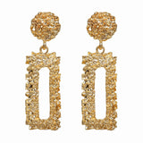 European Fashion Statement 2019 Vintage Exaggerate Big Geometric Earrings For Women Hanging Dangle Drop Brincos Modern Jewelry
