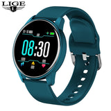 LIGE Fashion Sports Smart Watch Women Men Fitness tracker Heart rate monitor Blood pressure function smartwatch man For iPhone