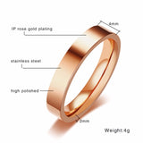Women's Simple Minimalist Wedding Bands Rings 2/4/6/8 mm Wide Stainless Steel Party Birthday Gifts for Her Finger Jewelry