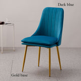 Nordic Minimalist Dining Chair Modern Sponge Velvet Restaurant Furniture Chair China Iron Art Design Chair Office Metal Chair