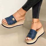 Platform Wedges Slippers Women Sandals 2020 New Female Shoes Fashion Heeled Shoes Casual Summer Slides Slippers Women