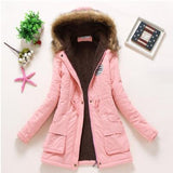 new winter military coats women cotton wadded hooded jacket medium-long casual parka thickness plus size XXXL quilt snow outwear