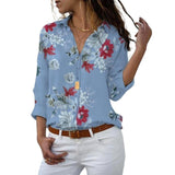 Long Sleeve Women Blouses 2020 Plus Size Turn-down Collar Blouse Shirt Casual Tops Elegant Work Wear Chiffon Shirts 5XL