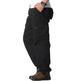 Men's Cargo Pants Casual Multi Pockets Military Tactical Pants Male Outwear Loose Straight slacks Long Trousers Plus size 44