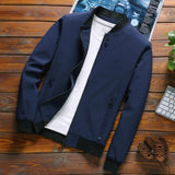 Spring Autumn Jackets Men New Casual Solid Fashion Streetwear Thick Winter Jacket Mens Jaqueta Slim Fit Outwear High Quality 105