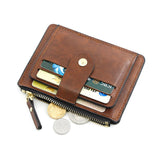 Small Fashion Credit ID Card Holder Slim Leather Wallet With Coin Pocket Man Money Bag Case For Men Mini Women Business Purse