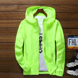 Men Waterproof Wind Breaker Coat Zipper Hoodie Jacket Quick Drying Sport Outwear XRQ88