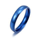 2020 New Fashion Classic Rings Male Stainless Steel Jewelry Wedding Rings Five-color Glossy Rings For Men Women