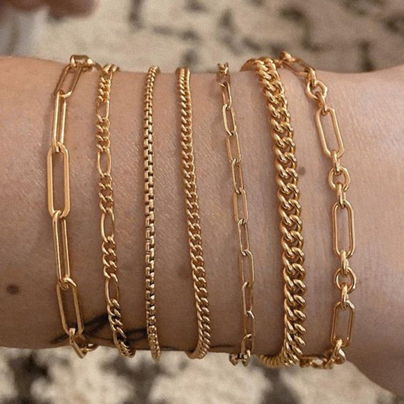 Vnox Chic Women's Flat Snake Chain Herringbone Bracelets Minimalist Stainless Steel Dainty Jewelry for Lady Female Adjustable