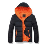 Men's small hooded cotton-padded jacket casual slim-fitting cotton-padded jacket candy colored cotton-padded jacket