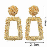 LATS New Bohemian Vintage Cloth Flower Drop Earrings for Women Tassel Dangle Earring Geometric Long Big Earings Fashion Jewelry