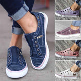 6 Colors Women Comfort Canvas Sneakers Daily Slip-on Flat Shoes Luxury Shoes Women Designers Loafers Zapatos De Mujer Flats Shoe